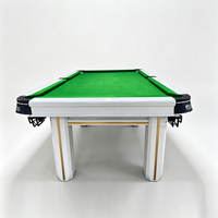 Table de billard carrée PUSHIZHE à cadre métallique, faible entretien, design moderne, haute performance, style familial