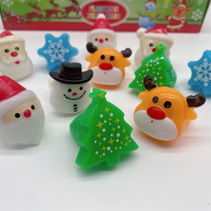 Hot Selling <b>LED</b> Finger <b>Lights</b> <b>Light</b> up Toys Snowman Snowflake Santa <b>Tree</b> Elk Ring Christmas Gift Ring Party Children's Toys - Product Image 4