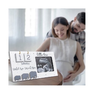 Bestseller Houten Countdown Weken Echografie Fotolijst Voor Geboorte Informatie - Product Image 6