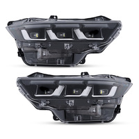 Ensemble de phares LED modifiés à 4 faisceaux bas et 6 faisceaux hauts, lampe de remplacement automobile durable pour Ford Mustang 2024