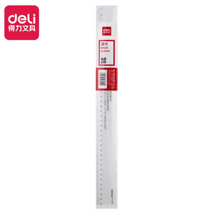 Deli Ruler 40Cm Transparent Plastic Measuring Tool For Drawing And Office Use - Product Image 1