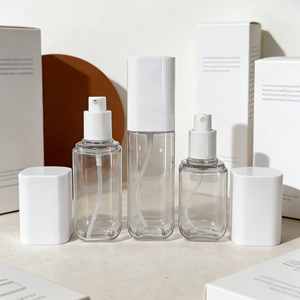 Stock d'usine – Flacons carrés en plastique de 80 ml, 100 ml, 120 ml pour sérum de soin, brume, masque facial et <span class=keywords><strong>faux</strong></span> cils - Product Image 5