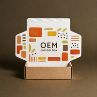 Boîte d'expédition en carton ondulé recyclable avec bande de déchirement en papier kraft personnalisé, pelliculage mat, logo personnalisé, pour vêtements, cadeaux, cosmétiques
