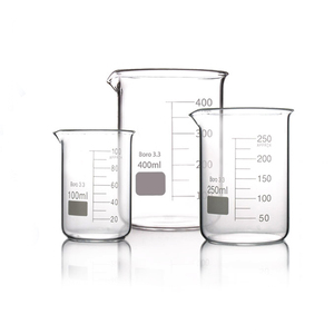 टिंडी लैब 50 मिलीलीटर बोरो ग्लास मापने बीकर गिफिन कम रूप - Product Image 2