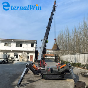 Gleis fahren Elektrischer <span class=keywords><strong>Mini</strong></span>-Spinnen kran Faltbarer Geländes pinnen kran mit drehbarem Korb - Product Image 3