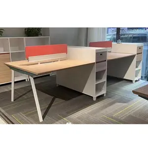 Factory Customized Open Space Saving Office Desk Workstation 4 6 8 Staff Computer Modular Office Table Desk Work Station