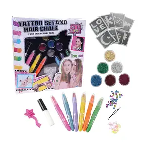 Maak Je Eigen Ontwerp 2-In-1 Wasbare Tijdelijke Haarkleur Pennen Tattoo Kits Diy Art En Ambacht Voor Meisjes