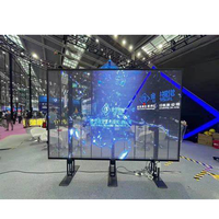 Layar Video Wall Digital Signage TOPvision Kaca Transparan 3D Showcase LED
