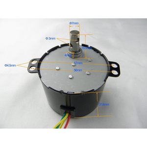 มอเตอร์ซิงโครนัส chancs มอเตอร์เกียร์50ktyz 110V AC 10/12รอบต่อนาที7W - Product Image 5