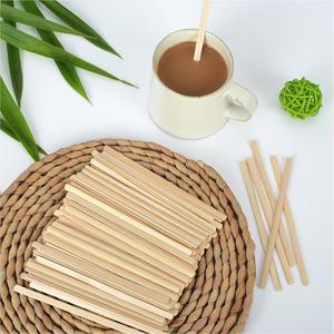 Agitateurs à café en bambou jetables de qualité supérieure, série 140 mm, bord lisse, bâtonnets à mélanger en bambou pour les cafés - Product Image 3