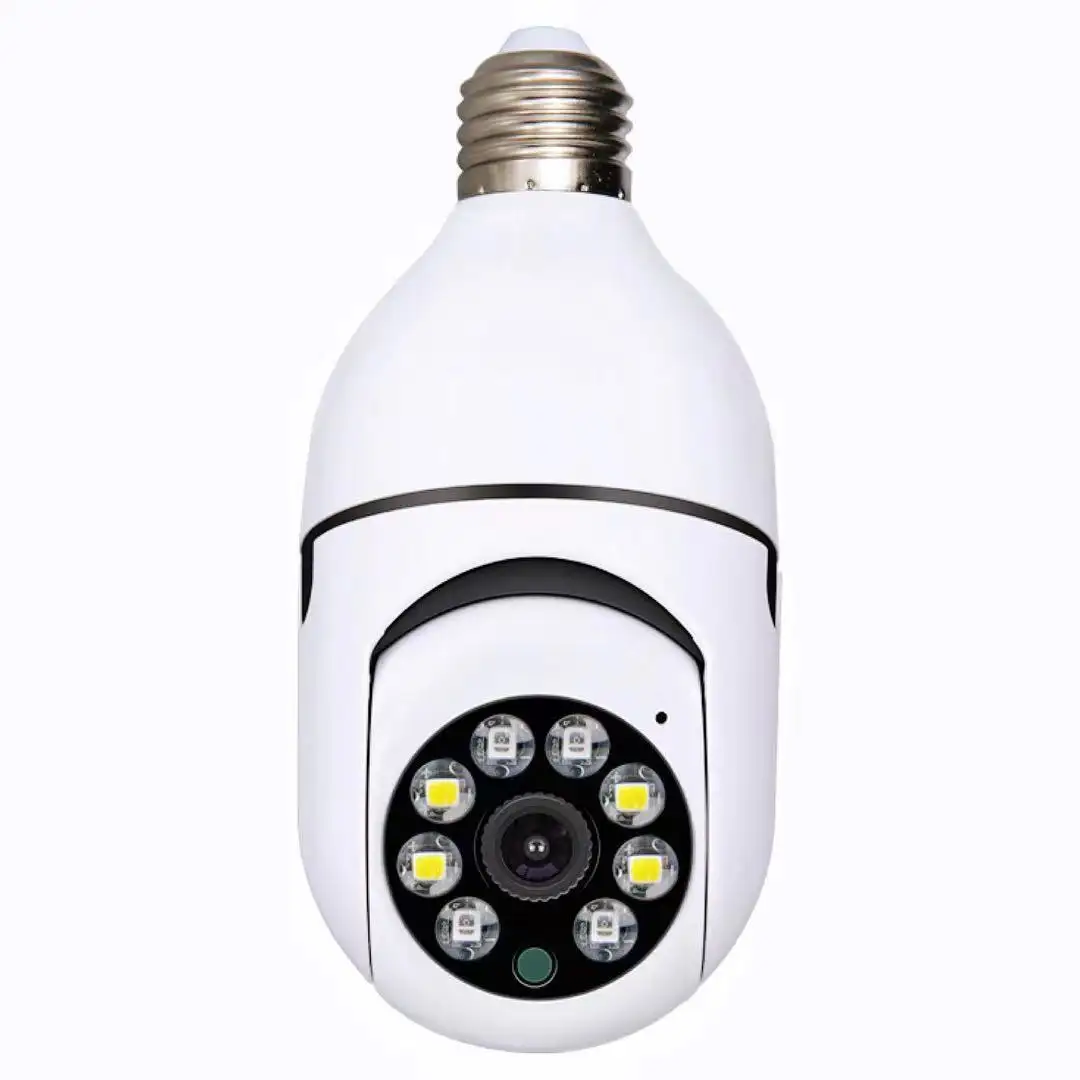 360-degree panoramic monitoring camera cctv smart home security ip wireless light bulb security camera