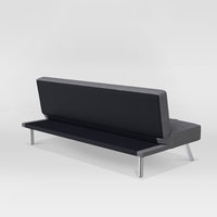 Canapé-lit convertible avec mécanisme de pliage, design moderne, tissu velours, pliable, emballage plat, pour salon et chambre d'hôtel