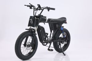 Bicicleta Eléctrica de Nieve con Llantas Gruesas de 20 Pulgadas, 750W, Doble Suspensión, Batería Extraíble, con Bolsa para Teléfono, Modelo X7 750W - Product Image 4