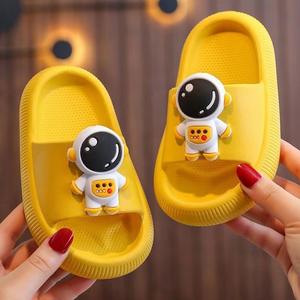 Children's Cartoon Astronaut for <b>Slippers</b> Soft Non-Slip <b>Summer</b> Bath for <b>Slippers</b> Anti-Slipping Feature PVC Lightweight for Boys - Product Image 3