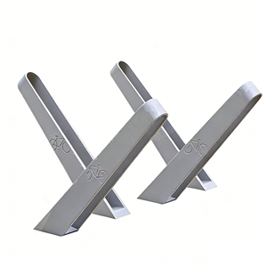 Support de stationnement pour vélos moderne en <span class=keywords><strong>trois</strong></span> dimensions, installation en extérieur, type à fente, colonne de verrouillage pour les lieux publics - Product Image 1