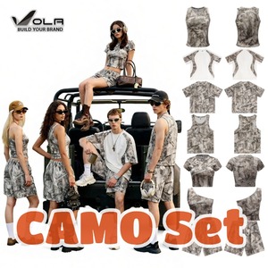 OLA-Manufacturer T-shirt surdimensionné pour homme personnalisé à imprimé camouflage, coupe ample, T-shirt camouflage lourd de style primitif - Product Image 1