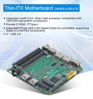 Carte mère industrielle pour ordinateur monocarte, processeur Intel de 12e génération i5-1235U i7-1255U, double LAN 2.5G, DDR4 64 Go, M.2 NVMe