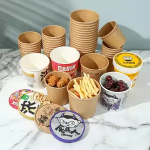 Food Class Hot Soup Papier Einweg Styropor Schalen Kunststoff Dessert Schüssel Deckel mit günstigen Preis