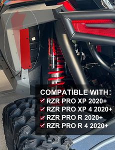 NEWWIND Garde-boue intérieur rouge garde-boue garde-boue protecteur Buggy garde-boue pour <span class=keywords><strong>Polaris</strong></span> ATV/UTV RZR pièces Kit de carrosserie - Product Image 3