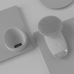 جهاز تقشير الوجه الكهربائي المحمول من السيليكون ، جهاز تقشير الوجه بالموجات فوق الصوتية IPX7 ، جهاز تنظيف الأنف - Product Image 2