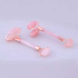 Kualitas tinggi terapi kuarsa mawar gigi gergaji Spiky ganda kepala besar Anti Penuaan wajah rol giok Set alami Gua Sha untuk wajah - Product Image 1