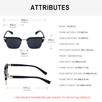 Vente en gros KAJILA Lunettes de soleil rétro de créateur avec logo personnalisé à monture carrée et protection UV400 Lunettes de soleil pour femmes hommes Unisexe