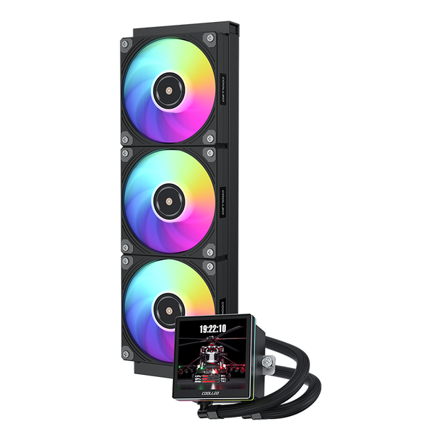 ICE EMPEROR VISION 360 BK AIO Water Cooling Gaming Computer Case Ball Bearing ARGB LED Intel LGA115X/1200/1700/1851 AM4/AM5