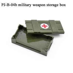Perlengkapan casing medis Mini WW2 War uniseks mainan figur blok bangunan tim SWAT Kit Aksesori paket senjata plastik - Product Image 4