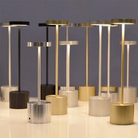 Veilleuse à LED Chargement Touch Iron Art Protection des yeux pour chambre à coucher Minimalist Creative Bedside Table Light E26 Reading Room DC