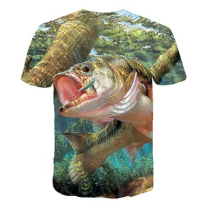 <strong>Fish</strong> Print Sublimation <strong>t</strong> <strong>Shirts</strong> Blank Sublimation <strong>Shirt</strong> Digital Print Design Short Sleeve <strong>Shirt</strong> - Product Image 2