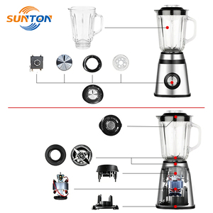 Pièces détachées de mixeur-centrifugeuse multifonctionnel en acier inoxydable SUNTON, personnalisables OEM SKD CKD, pour cuisine, vente chaude - Product Image 1