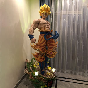 Vente d'usine Vegeta Goku Sculpture en résine grandeur nature personnalisée <span class=keywords><strong>Dragon</strong></span> Balls Z Statue Goku Action Figure Statue en fibre de verre - Product Image 2