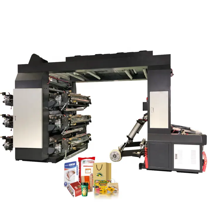 Máquina de impresión flexo Doctor Blade, máquina de impresión de papel flexográfico, bolsa tejida, gran oferta