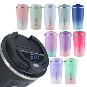 Vaso Térmico Tomatodo con Logotipo Personalizado y Colores Degradados, Taza de Café con Tapa LED, Vaso Inteligente con Pantalla de Temperatura, Vaso Digital - Product Image 1