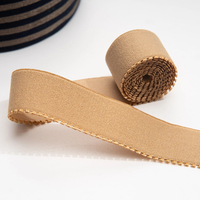 Vente en gros usine Bretelles de soutien-gorge en nylon de 20 mm, bande élastique lisse à double picot pour épaules, élastique pour sous-vêtements, picot Wenmei Xia177