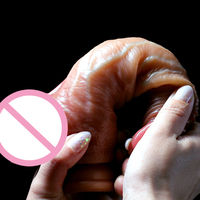 Dildo Grande para Mujeres Adultas con Cinturón, Fuerte Ventosa, Flexible, de Silicona Líquida Suave, Juguete Sexual Realista Enorme para Mujeres