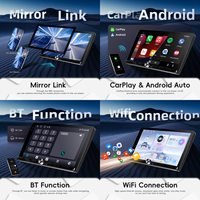 Autoradio Android Podofo 9 pouces 2+64G avec Carplay/Android Auto sans fil, GPS, WiFi et clavier piano – Vente en gros