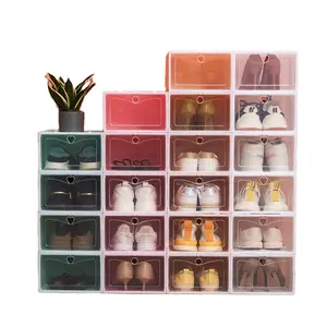 Display Storage Box Bangles Transparent Shoes Plastic Box Living Room Foldable Injection Single Rectangle Wardrobes P