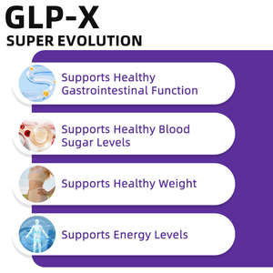 Capsule GLP-X Super <span class=keywords><strong>Evolution</strong></span> per la Salute Gastrointestinale, Gestione del Peso e del Glucosio nel Sangue, Supporto Energetico, Integratore Alimentare - Product Image 2