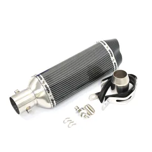 modified motorcycle exhaust muffler L260 for 2-stroke 49cc 60cc 66cc 80cc motorized bicycle bike parts