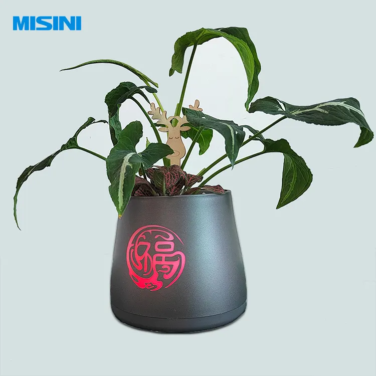 Mini Pot de fleurs créatif Portable 2023, Pot de fleurs de musique USB, Pot de fleurs décoratif de bureau