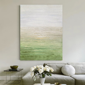 <b>Abstract</b> Texture <b>Canvas</b> Art Green Gradient Wall Painting For Living Room Sofa Background Decor - Product Image 3