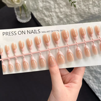 Ongles artificiels en PMMA de qualité supérieure, 30 pièces, fabrication mécanique, couverture complète