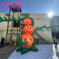 Décoration de scène : Guirlandes de citrouilles gonflables, grappes de citrouilles gonflables pour Halloween et festivals