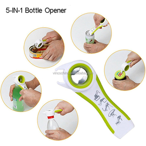 Set di apribottiglie multifunzione da 5 in 1 Kit con impugnatura in Silicone per bambini anziani malati di artrite - Product Image 3
