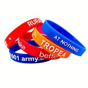 Pulseras de Silicona Personalizadas de Alta Calidad, Crea tus Propias Pulseras de Goma con Mensaje, Logotipo, Pulsera Promocional con Grabado - Product Image 1