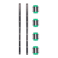 Rails linéaires CNC BulkMan3D 1 pièce HGR15 HGR20 HGR25 HGR30 Rails de guidage carrés 200~1500mm 2 blocs de roulement linéaires HGH/HGW pour CNC