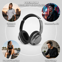 Casque d'écoute Enc de jeu sans fil avec bruit supra-auriculaire professionnel et écouteurs
