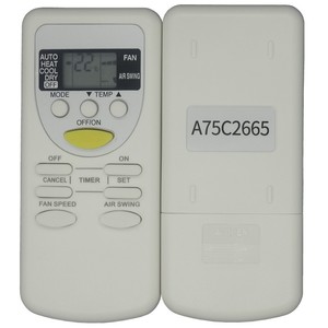รีโมทคอนโทรลเครื่องปรับอากาศคริสตัลเพิร์ล เทียนหงอ รุ่น A75C2665 เวอร์ชั่นภาษาอังกฤษ รหัสคงที่ ระยะ 10 เมตร - Product Image 1