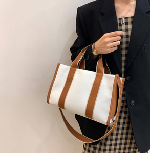 New Fashion <b>Large</b> Canvas Cotton Handbag, Women's Single Shoulder Crossbody <b>Bag</b>, Customized Printed Logo Shopping <b>Bag</b> - Product Image 6